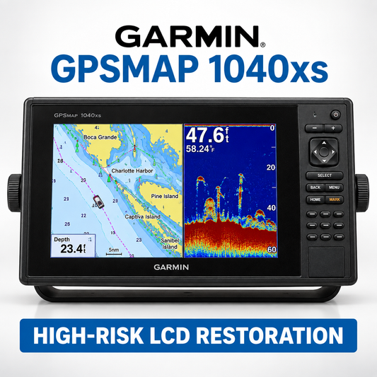 Garmin GPSMAP 1040xs high-risk LCD restoration service