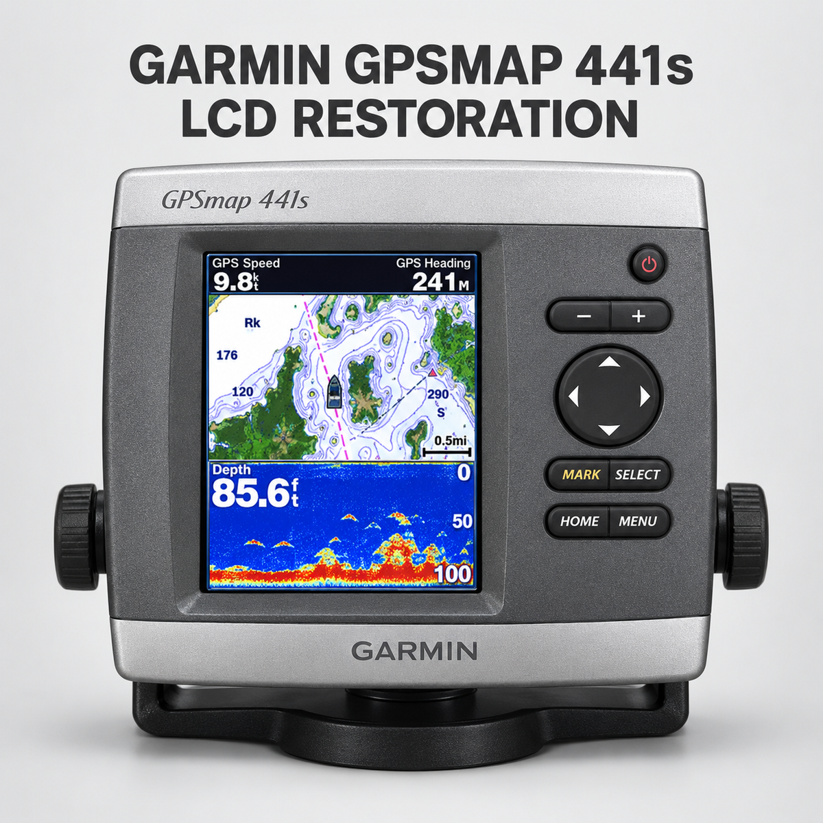 Garmin GPSMAP 441s LCD restoration service