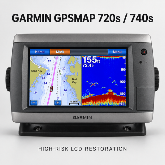 Garmin GPSMAP 720s and 740s high-risk LCD restoration service