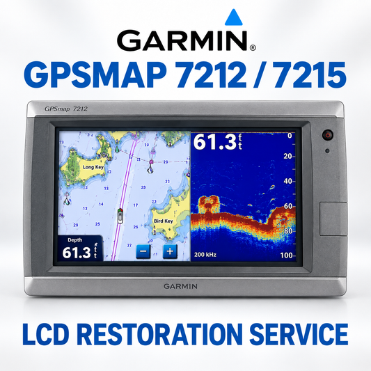 Garmin GPSMAP 7212 and 7215 LCD restoration service